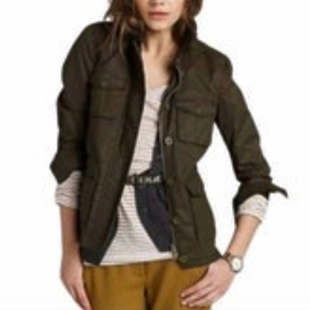 J. Crew brown aged utility jacket - Picture 5 of 9